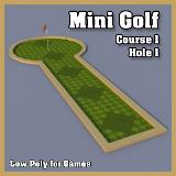 3D Model - Mini Golf Course 1 Hole 1