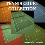 3D Model - Tennis Court Collection
