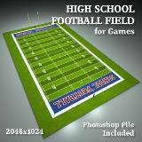 3D Model - High School Football Field