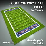 3D Model - College Football Field