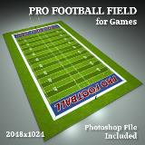 3D Model - Pro Football Field
