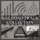 3D Model - Railroad Track Collection