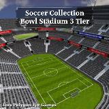 3D Model - Soccer Collection Bowl Stadium 3 Tier