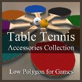 3D Model - Table Tennis Accessories Collection