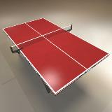 3D Model - Ping Pong Table Red