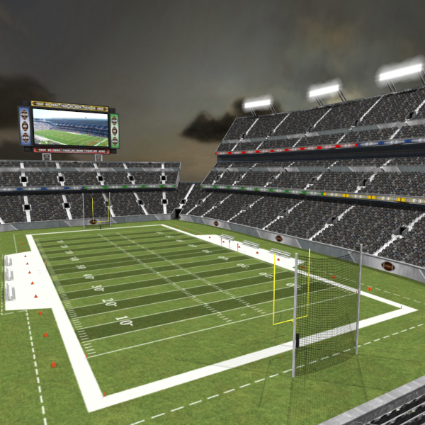 Football stadium 3d model free
