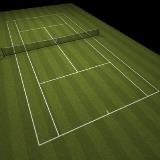 3D Model - Tennis Lawn Court