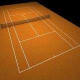 3D Model - Tennis Clay Court