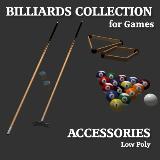 3D Model - Billiards Accessories Collection
