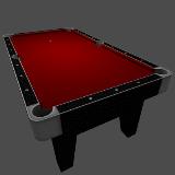 3D Model - Billiards Table Red