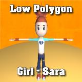 3D Model - Girl Character Sara