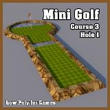 3D Model - Mini Golf Course 3 Hole 1