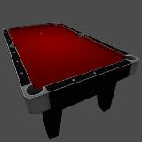 3D Model - Billiards Table Red